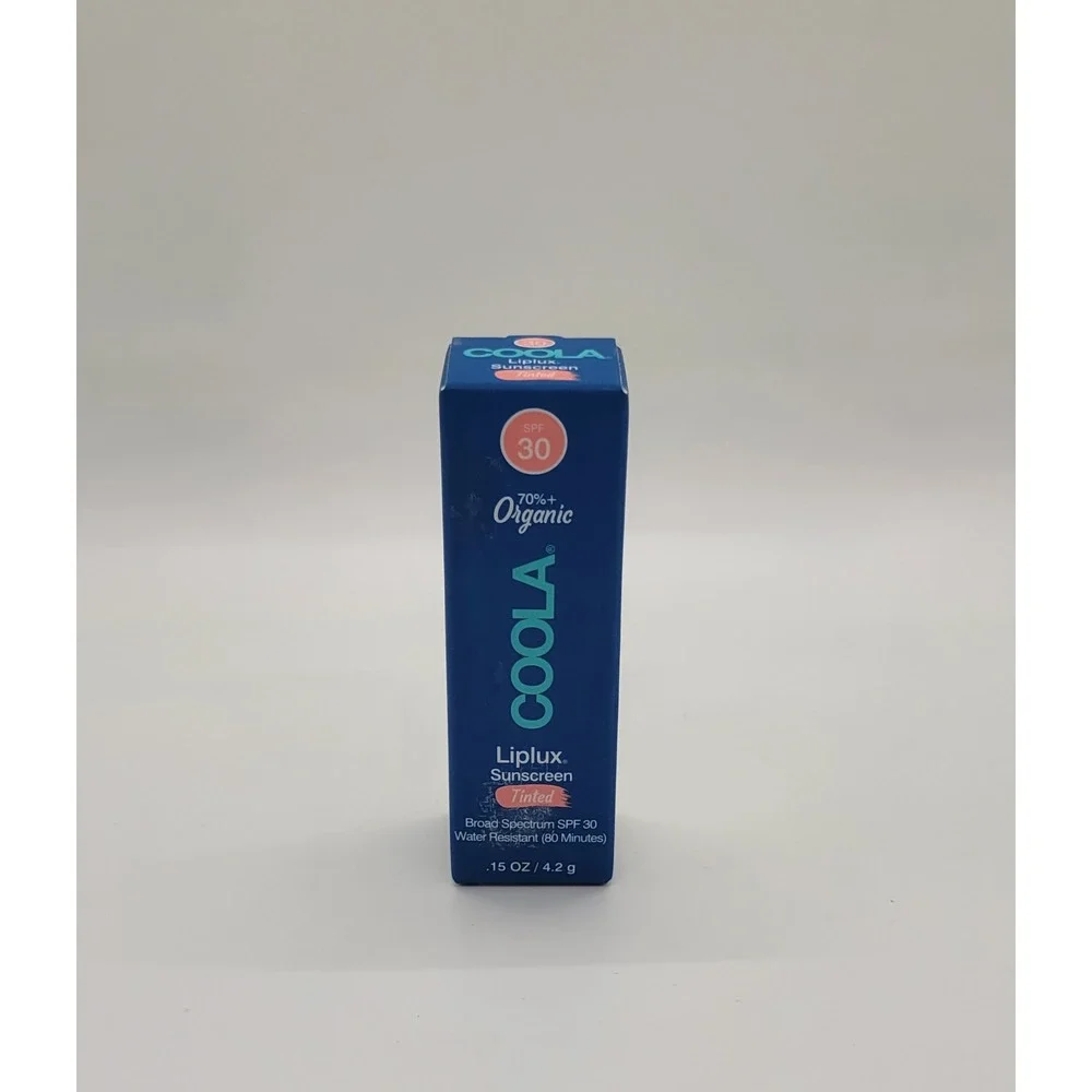 COOLA Classic Tinted Liplux Lip Balm SPF 30 0.15 oz New in Box Exp 10/25 Vegan